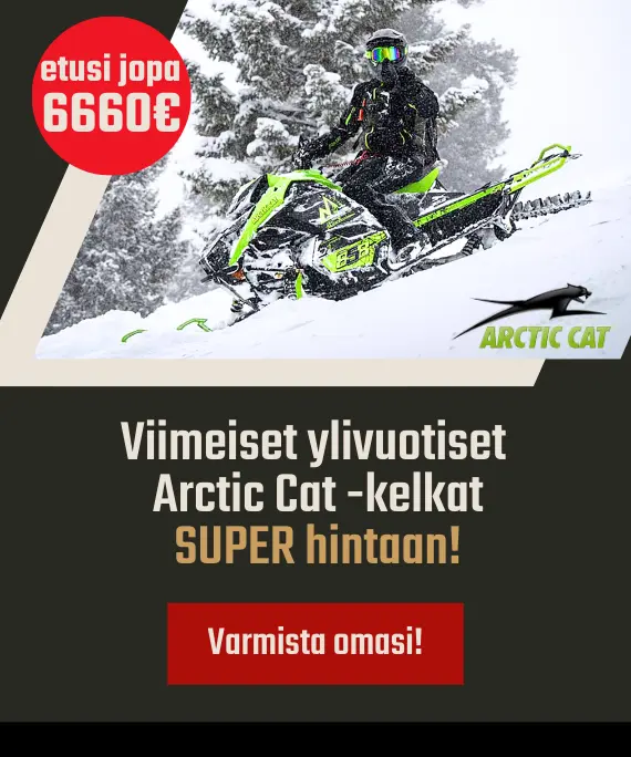 arctic cat moottorikelkat alennusmyynnissä