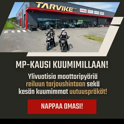ylivuotiset moottoripyörät alehintaan sekä kauden 2026 uutuus moottoripyörät Tarvike.com