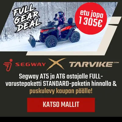 mönkijätarjous, segwaymönkijä, mönkijäale, segway