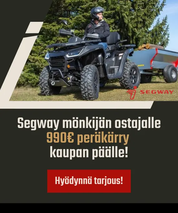 segway mönkijä tarjous, mönkijän ostajalle peräkärry kaupan päälle