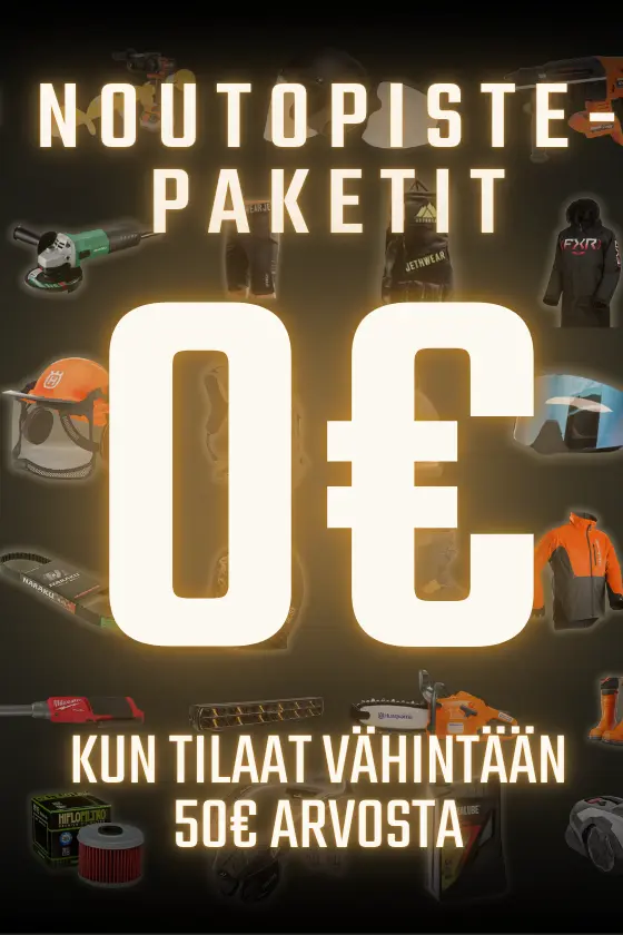 tarvike.com verkkokaupan noutopistepaketit 0€