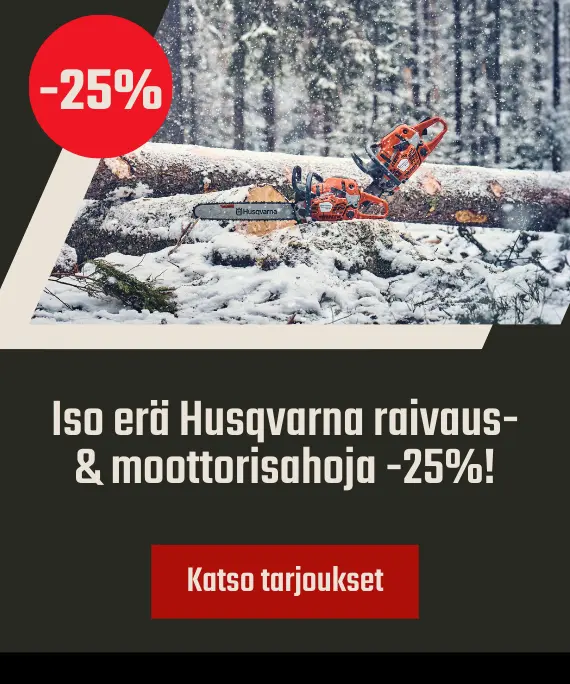 Husqvarna moottorisahat ja raivaussahat alennus