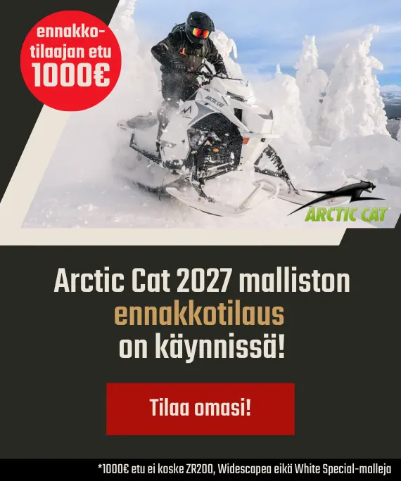 Arctic Cat 2027 malliston ennakkotilaus