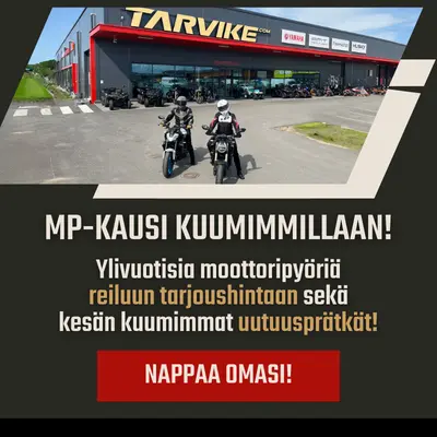 ylivuotiset moottoripyörät alehintaan sekä kauden 2026 uutuus moottoripyörät Tarvike.com